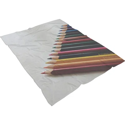 Games Colored Pencils 3 Throw Blanket