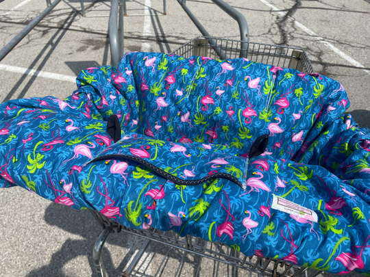 High Chair Cover Shopping Cart Cover For Boy Or Girlmagic Metallic Magic Folks in Navy.... Michaelmooodesign