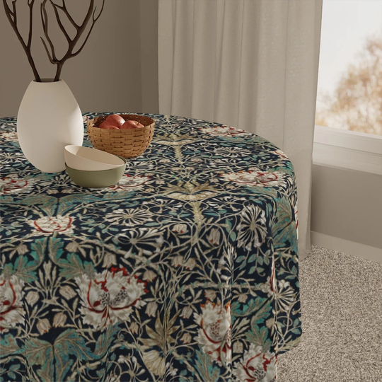 Honeysuckle Table Cloth, Polyester, William Morris Tablecloth