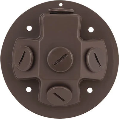 Progress Lighting Brown Aluminum Security Light Back Plate