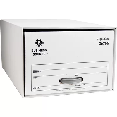 Storage DraWhiter, Legal, White, 6-Pack