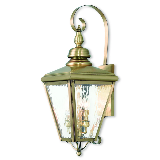 Giuseppe Lighting Three Light Outdoor Wall Lantern Cambridge Antiqu - Exact Size
