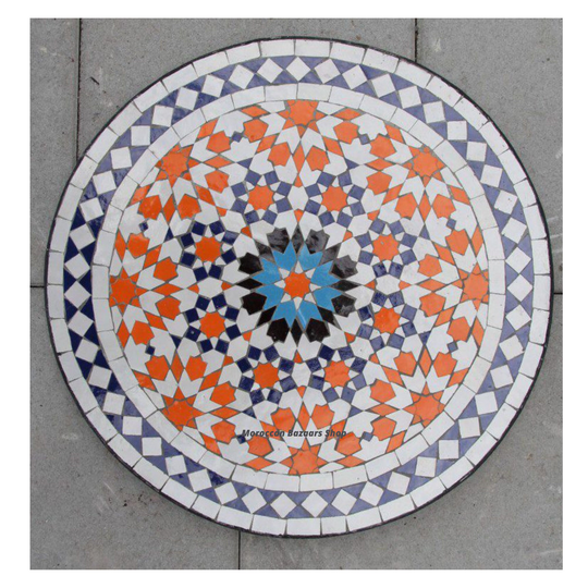 Outdoor Dinning Table, Mosaic Garden Outdoor Furniture, Moroccan Handmade Table