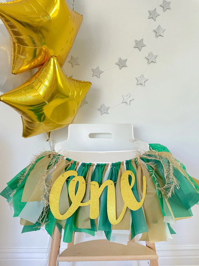 Wild One High Chair Banner, Jungle Safari First Birthday Birthday, 1st