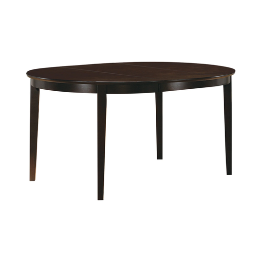Modish Oval Shaped Wooden Dining Table, Brown