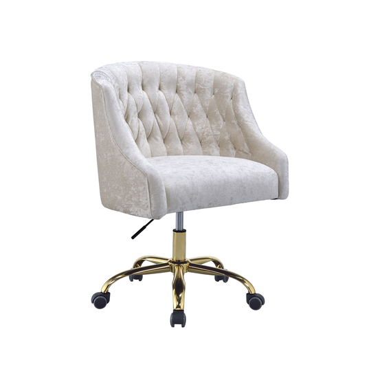 Levian Office Chair in Vintage Cream Velvet