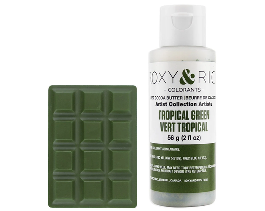 Tropical Green Colored Cocoa Butter - High Quality Cocoa Butter Allowing You To Create Vibrant & Colorful Chocolates