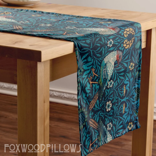 William Morris Table Setting, Bird Elegant Runner, Dinning Room Décor, Placemats