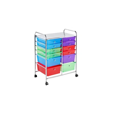 Larrazabal 12 Drawer Rolling Storage Chest