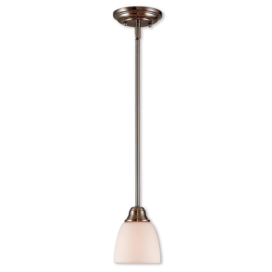 Livex Lighting Somerville Brushed Nickel 1-light Mini Pendant