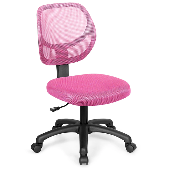 Low-Back Computer Desk Chair Swivel Armless Mesh Task Office Chair