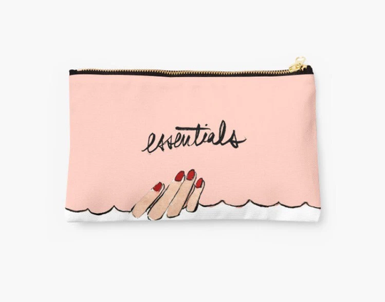 Zipper Pouch Accessory Essentials {Cute Pencil Pouch, Makeup Cosmetic Case}