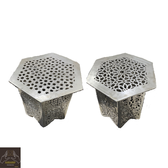 New 2022 Aluminum Table, Craved Table,, Moroccan Coffee Engraving
