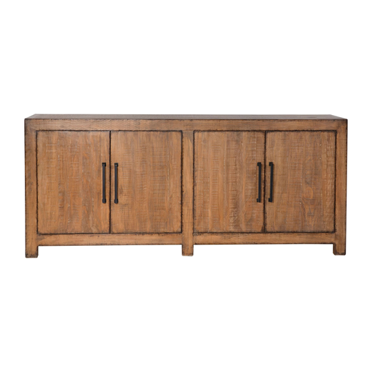 Evie 84-inch Reclaimed Pine 4-Door Sideboard - N/A
