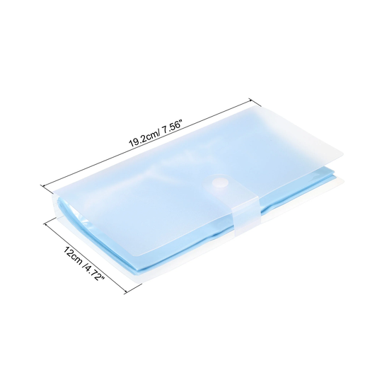 2x Plastic Business Card Holders Card Binder Book Name Cards Organizer