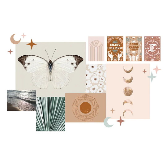 Mystical Boho Collage Wall Decals