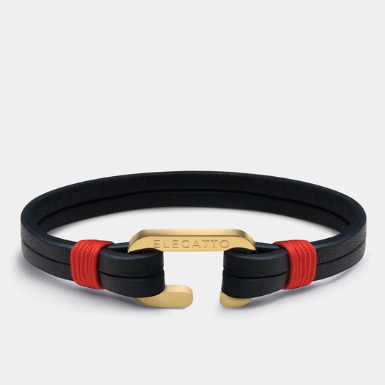 Leather Bracelet Men, Jewelry Gifts For Black Leather, Him, Rope Minimal Bracelet, Boyfriend Gift Idea
