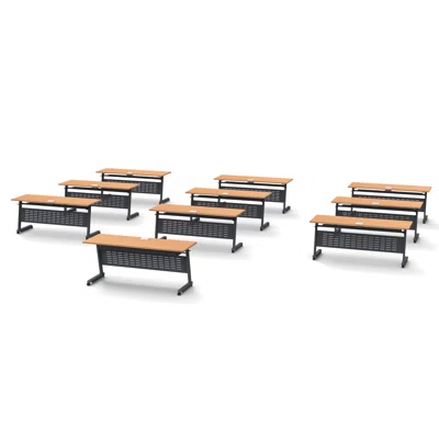 19 Person Training Meeting Seminar Tables Set