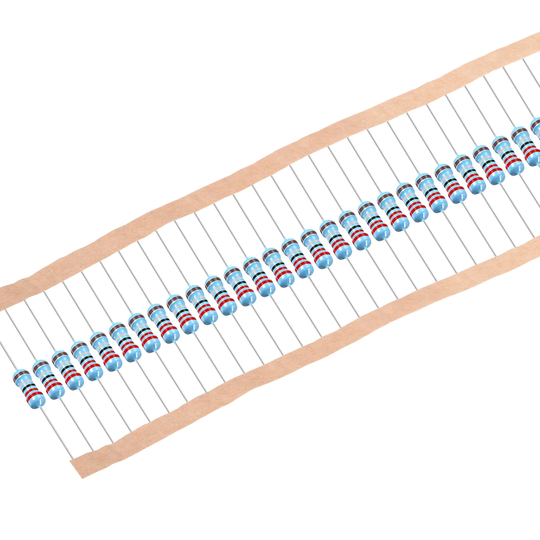 1/2W 2.2Ohm Metal Film Resistors 0.5W 1% Tolerances 5 Color Bands 50 Pcs - Muti-Color