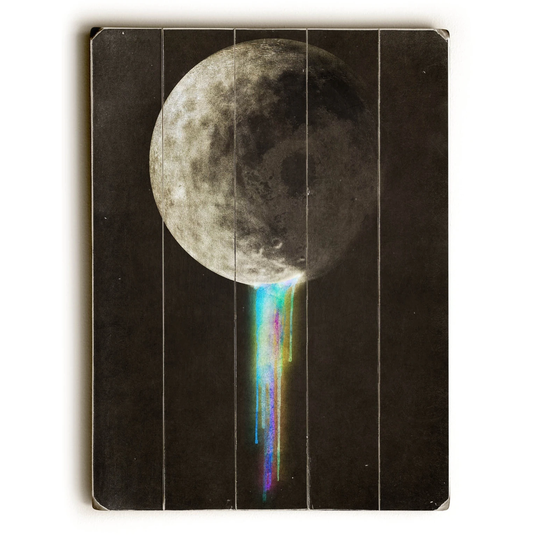 Color Bleed - Planked Wood Wall Decor by Eric Fan - Multi-Color