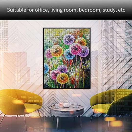 Dandelion 5D Diamond Painting Kits Diy Full Drill Rhinestone Home Wall Décor