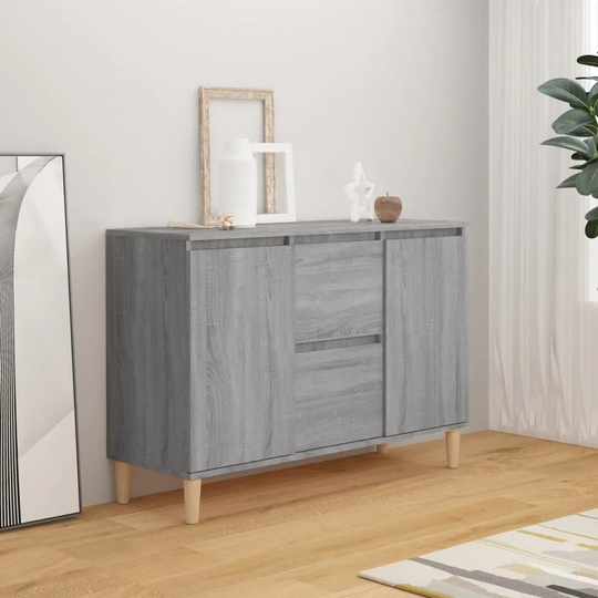 Sideboard Gray Sonoma 40.7"x13.8"x27.6" Engineered Wood