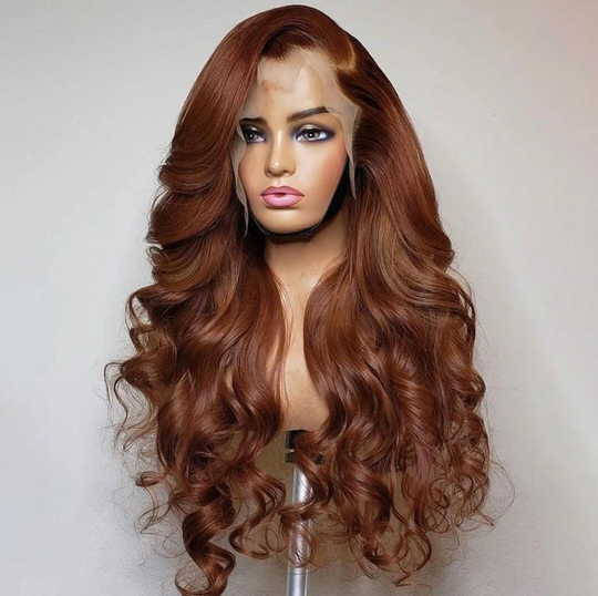 Blonde Brown Colored Lace Front Human Hair Wigs Brazilian Body Wave Front Wig Remy Blached Knots Pre Plucked