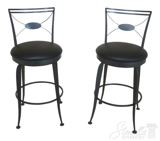 48865Ec Pair Swivel Seat Iron High Chair Bar Counter Stools