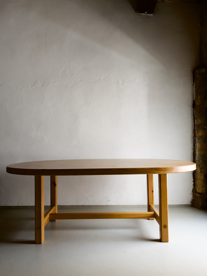 Roland Wilhelmsson Dining Table/Solid Pine Scandinavian Vintage
