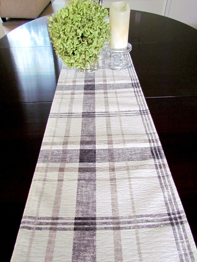 Farmhouse Table Runners Charcoal Table Gray Farm House Runner Buffalo Check Gray & Tan Plaid Runner
