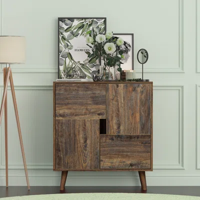 Sideboard With 4 Storage Spaces,Espresso