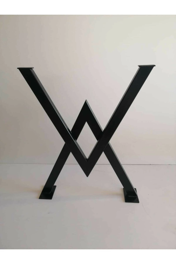 Metal Table Legs - Steel Set Of 2 Pieces Kitchen Dining Free Shipping