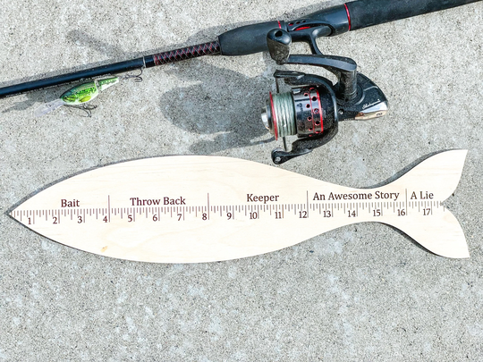 Fishing Ruler, Gifts For Men, Fathers Day Gifts, Fishermen Accessories, Dad, Funny Fish Measurements