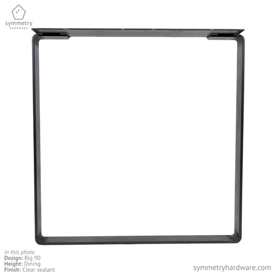The "Big 90' Solid Steel Table Leg - Dining Height/Bar Height Square Shaped Sold Individually Qty 1 Leg 1/2" Thick Metal