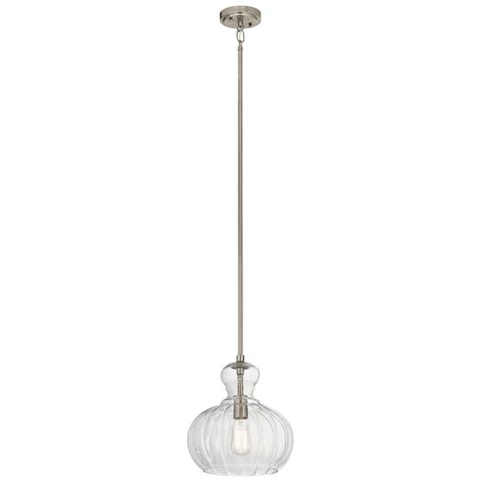 Kichler Lighting Riviera Collection 1-light Brushed Nickel Pendant