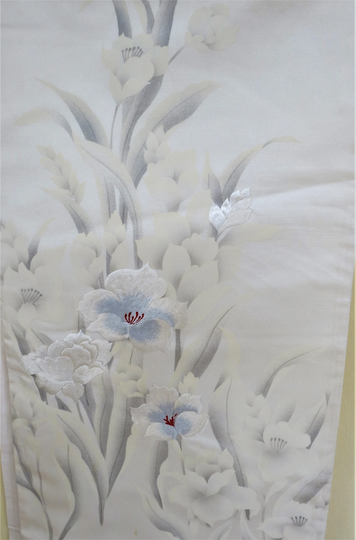 Obi Table Runner, Silk Obi Belt, Home Decor, Vintage Japanese, Runner, Embroidery, Embroidered Flowers, Kimono Gift For Her