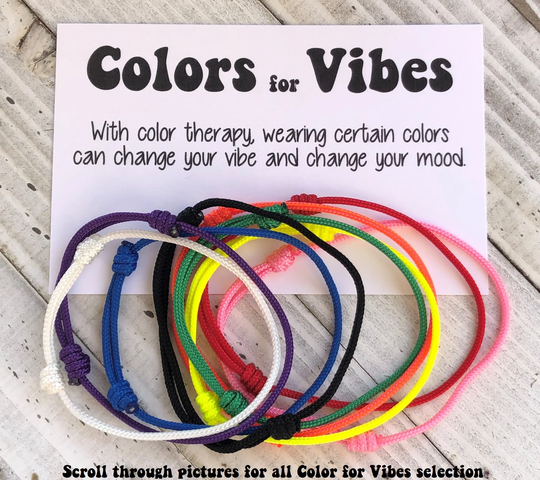 Colors For Vibes Bracelet Minimalist Surfer Style Cord Bracelets