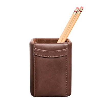 Bramfield Pencil Cup in Chocolate Brown