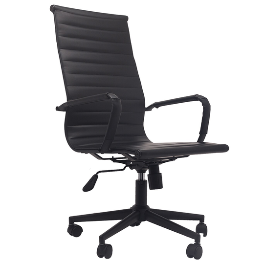 Executive Ribbed Ergonomic High Back Modern Office Chair