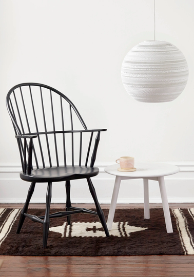 Solid Wood End Table Occasional // Mid Century Round Top Splayed Legs - "Kit" By Bff