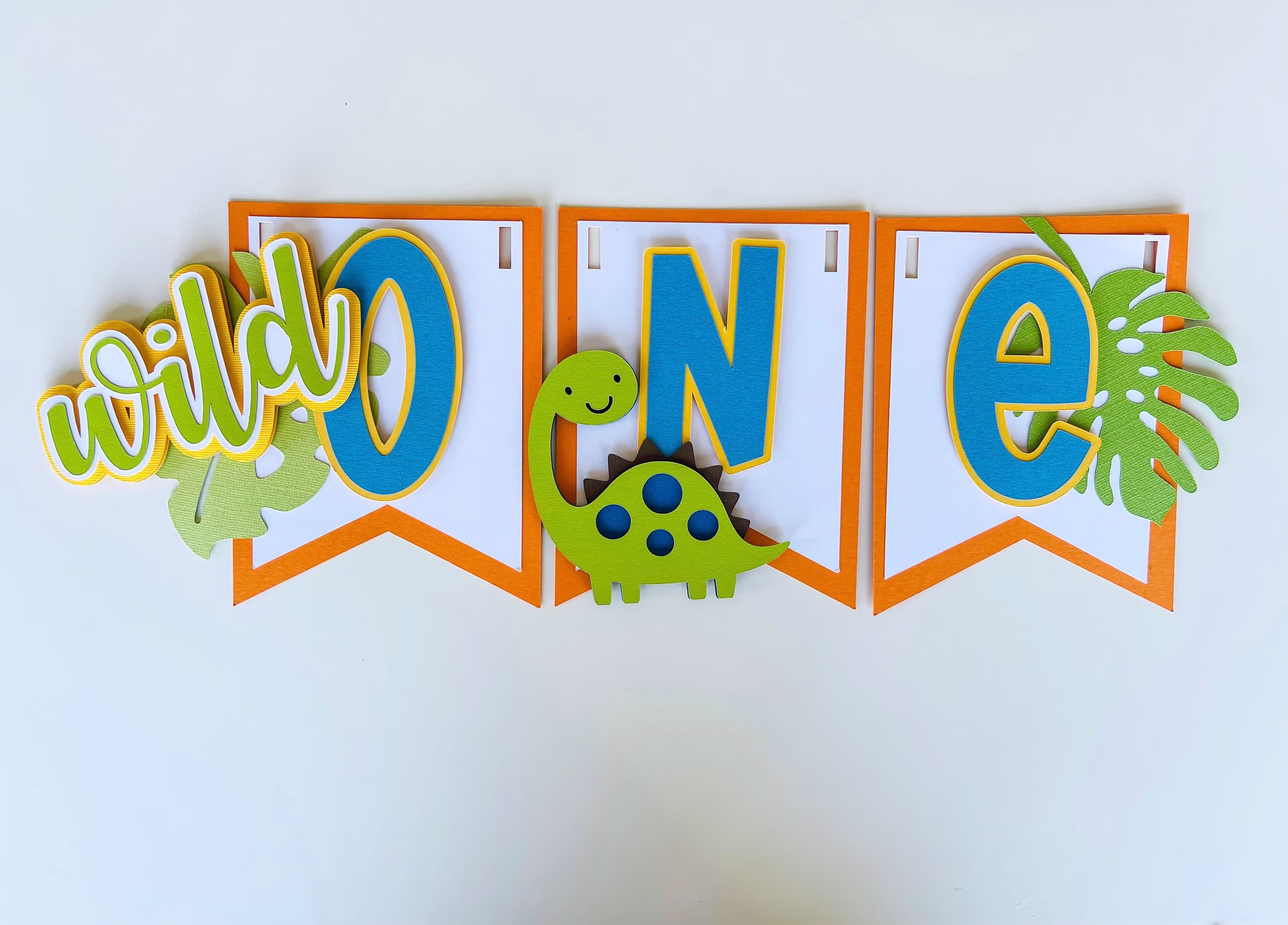 Wild One High Chair Banner/ Dinosaur Banner