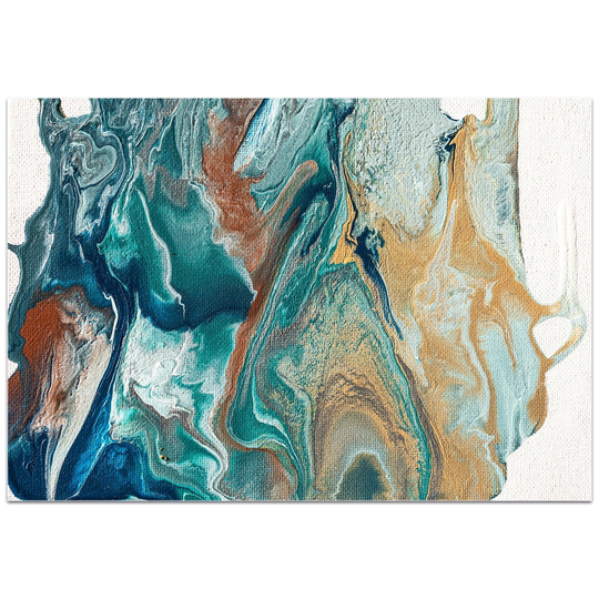 Jamie Anton 'Earth 2' 32in x 22in Abstract Wall Art on Plexiglass - Multi-Color