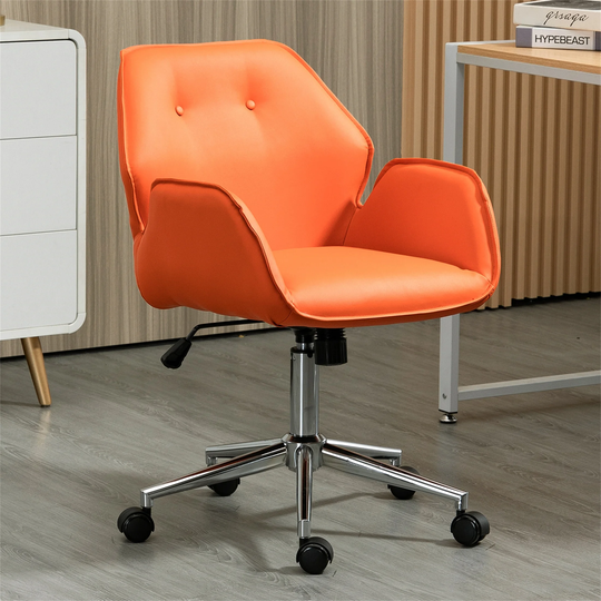Office Chair Swivel Low Back Nordic Adjustable Leather Office Chair