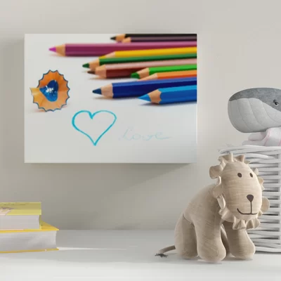 'Colored Pencil on a Paper ' Canvas Art