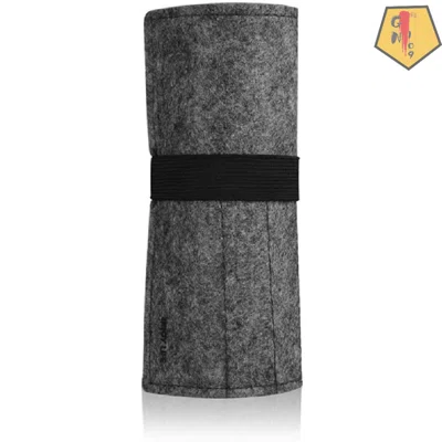 1 Piece Portable Felt 11 Slots Felt Pencil Case Roll-Up Wrap Pen Holder Desk Organizer Makeup Brush Carrying Bag Organizer