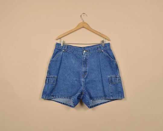 Rider Size 34 Dark Wash Y2K Denim Shorts