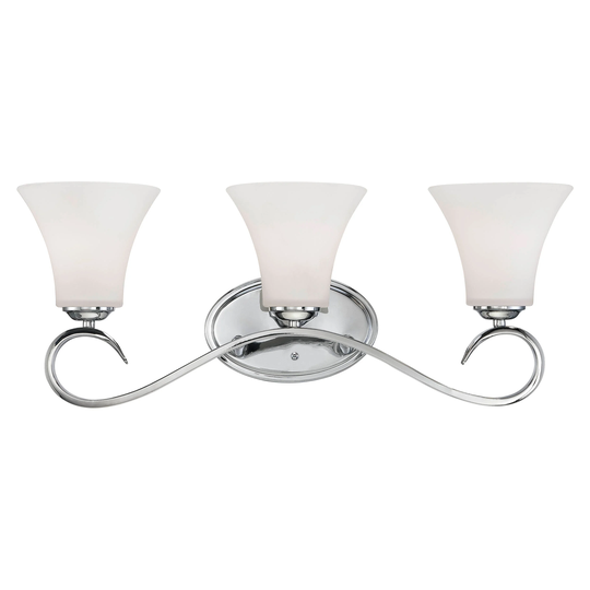 Fair Lane Bathroom Vanity Light in Chrome