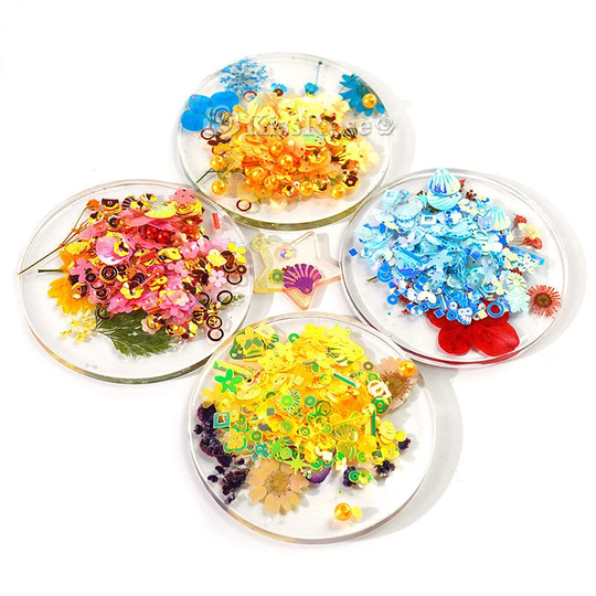 Flower Color Sequins For Resin Craft-Shell Pearl Silicone Mold-Fillers Mold-Color Nail