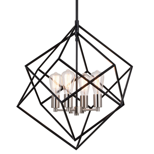 Vaxcel Lighting Rad 4 Light Pendant with Shade