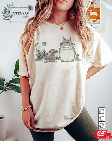 Cute Totoro Comfort Colors® Shirt, Kids T-Shirt, Studio Ghibli Sweatshirt, Chihiro Shirt